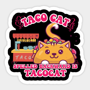 Taco cat Sticker